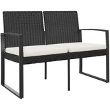 vidaXL Gartenbank 60 x 55 x 78 cm Schwarz