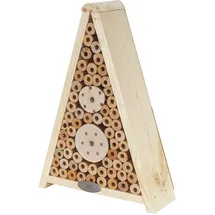 dehner natura premium Insektenhotel Gaia, Insektenhaus / Nistkasten für Bienen/Schmetterlinge/Käfer, ca. 24 x 34 x 9 cm, aus FSC-zertifiziertem Kiefernholz / Metall, natur