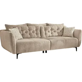 Jockenhöfer Big-Sofa GRUPPE Spa Retrolook mit Wellenfederung 251x110 cm Chenille beige (beige grau) XXL(88661720-0)