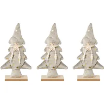 Creativ deco Dekobaum 14 x 24 cm grau