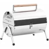 Teenpull – Tragbarer Tisch-holzkohlegrill Edelstahl Doppelrost