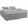 Westfalia Schlafkomfort Boxspringbett, grau, B:180cm L:200cm, Bezug Bett: Feinstrukturstoff (77% Polyester, 23%Viskose) oder Microfaser (100% Polyester);Bonnellfederkernmatratze: 100%Polyester;Kaltschaummatratze: 100% Polyester, Bezug abnehm- und waschbar bis 60C, WESTFALIA
