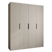 abiks möbel Drehtürenschrank COMO 200 x 245,5 x 40 cm Schwarz