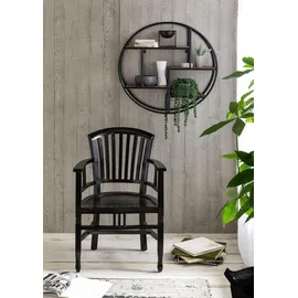 SIT Möbel Panama Wandregal 75 x 20 x 75 cm Schwarz