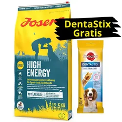 JOSERA High Energy 12,5kg + PEDIGREE DentaStix GRATIS!