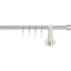 Gardinenstange GARESA "WILLI", silber (edelstahlfarben), L:240cm Ø:16mm, Gardinenstangen