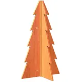 vidaXL Weihnachtsbaum Holz zum Schmücken Braun 69,5 cm