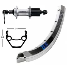 Winora Exal AceraT3000 Scheibe Silber 28x1.75