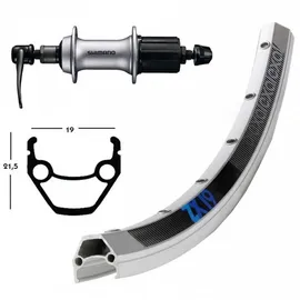 Winora Exal AceraT3000 Scheibe Silber 28x1.75