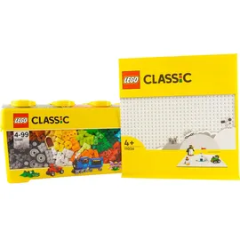 LEGO Classic Bausteine Box + 1 weisse Platte (10696, LEGO Classic)