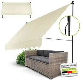 Juskys Klemmmarkise Kapstadt 350 x 120 cm beige