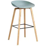 Hay AAS32 Barhocker High Eiche Dusty Blue 2.0