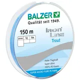 Balzer Ironline Trout 150m 3-Fach geflochtene Schnur für Forelle, Farbe:Blau, Durchmesser/Tragkraft:0.06mm / 4.1kg