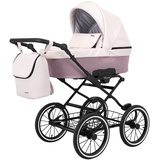 KUNERT Kinderwagen ROMANTIC retro Sportwagen Babywagen Babyschale Komplettset Kinder Wagen Set 1 in 1