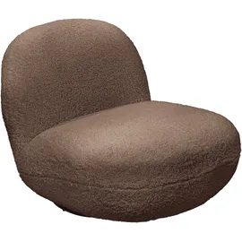 ed exciting design Drehsessel Chris 85 x 70 x 99 cm Braun Polyester drehbar