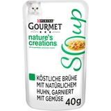 Purina GOURMET Crystal Soup für Katzen mit naturbelassenem Huhn und Gemüse, 32er Pack (32 x 40 g
