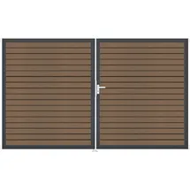 GROJA Doppeltor 300 x 180 cm Braun