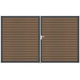 GROJA Doppeltor 300 x 180 cm Braun