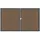 GROJA Doppeltor 300 x 180 cm Braun