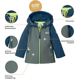 KILLTEC first instinct by killtec Kinder Softshelljacke/Outdoorjacke mit Kapuze FIOS 12 MNS SFTSHLL JCKT, oliv, 122-128, 42894-000