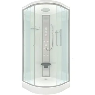 SeniorBad Duschkabine Fertigdusche Dusche Komplettkabine D10-20T1 100x100 cm ohne 2K Scheiben Versiegelung