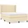 vidaXL Boxspringbett mit Matratze Creme 140x200 cm Stoff1372353