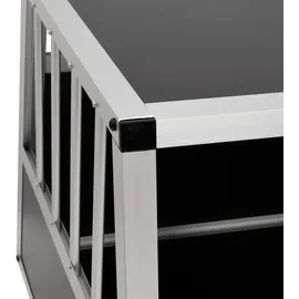 vidaXL Hundetransportbox 94 x 88 x 69 cm Grau/Silber