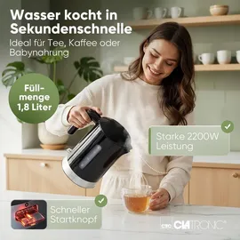 Clatronic WK 3840 1,8 l Schwarz