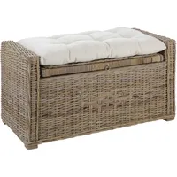 Home Affaire Sitztruhe »Schönerempfang, TOPSELLER!«, (Rattan-Bank), Belastbar bis max.