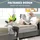 Costway Bettschutzgitter klappbar 150 x 42 cm Grau