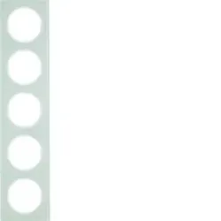 Berker 10152209 Rahmen 5fach R.3 Glas polarweiß