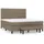 vidaXL Boxspringbett 180 x 200 cm Taupe
