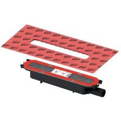 Tece drainprofile Ablauf flach DN 40 mit seitlichem Auslauf 0,53 l/s 673001