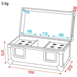 Showgear Pro Case for 12 Mikrofone