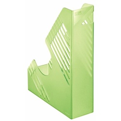 Zeitschriftenbox, grün transparent, für ca. 700 Blatt, A4 und A4