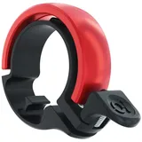 Knog Oi Classic Large Fahrradklingel - schwarz/rot