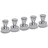 Maul Kegelmagnete silber, Metall Ø 1,2 x 1,6 cm, 5 St.