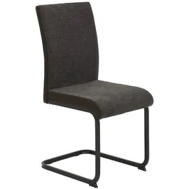 Möbel Boss Esszimmerstuhl Linn Webstoff Braun/Schwarz 2er Set