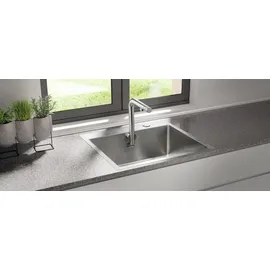 Naber Einbauspüle Set (Spüle u. Armatur Turno) - Silber