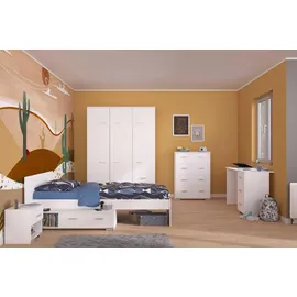 Parisot Stauraumbett Galaxy 16 90 x 200 cm weiß