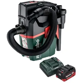 Metabo AS 18 L PC Compact Akku Sauger 18 V 6 l IPX4 Staubklasse L Nass und Trocken + 1x Akku 5,5 Ah + Ladegerät