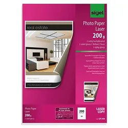 SIGEL Fotopapier LP344 DIN A4 glänzend 200 g/qm 200 Blatt