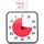 Time Timer ORIGINAL Medium 19x19cm - 60 Minute Visueller Analog-Timer Uhr - Optionaler Akustischer Alarm (Lautstärkeregler) Kein lautes Ticken; Zeitmanagement-Gerät (Schwarz)