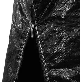 vidaXL Abdeckung mit Reißverschluss PE 250 cm Schwarz