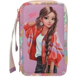 DEPESCHE 13283 TOPModel 3 Fach Federtasche mit Anhänger GIRL POWER