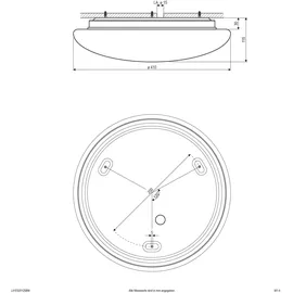 EVN LED-Anbauleuchte 32W Weiß (L410320125BM)