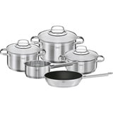 Rösle Kochtopfset Elegance, Edelstahl, Metall, 5-teilig, 20 cm,24 cm,16 cm, 33.5x23x57 cm, backofengeeignet, Kochen, Töpfe, Topfsets