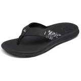 REEF Zehentrenner Santa Ana Black/White EU 38.5 (Woman)