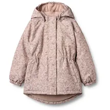 Wheat Outdoorjacke "Jacket Petra", Jungen, Gr. 116, rose dust flowers, Web, Obermaterial: 100% Polyester, geblümt, A-Linie ca. Mitte Oberschenkel, Bündchen, Jacken Outdoorjacke, wasserdicht, atmungsaktiv und leicht wattiert