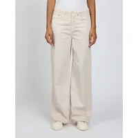Gang Weite Jeans 94CARLOTTA weiter Fit im bodenlangen Palazzo-Style beige 29